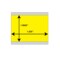 Nevs Patient Charge Gun Labels - Piggyback 1.225" x 1.0625" Yellow GUN-PB-YEL - alternate 2